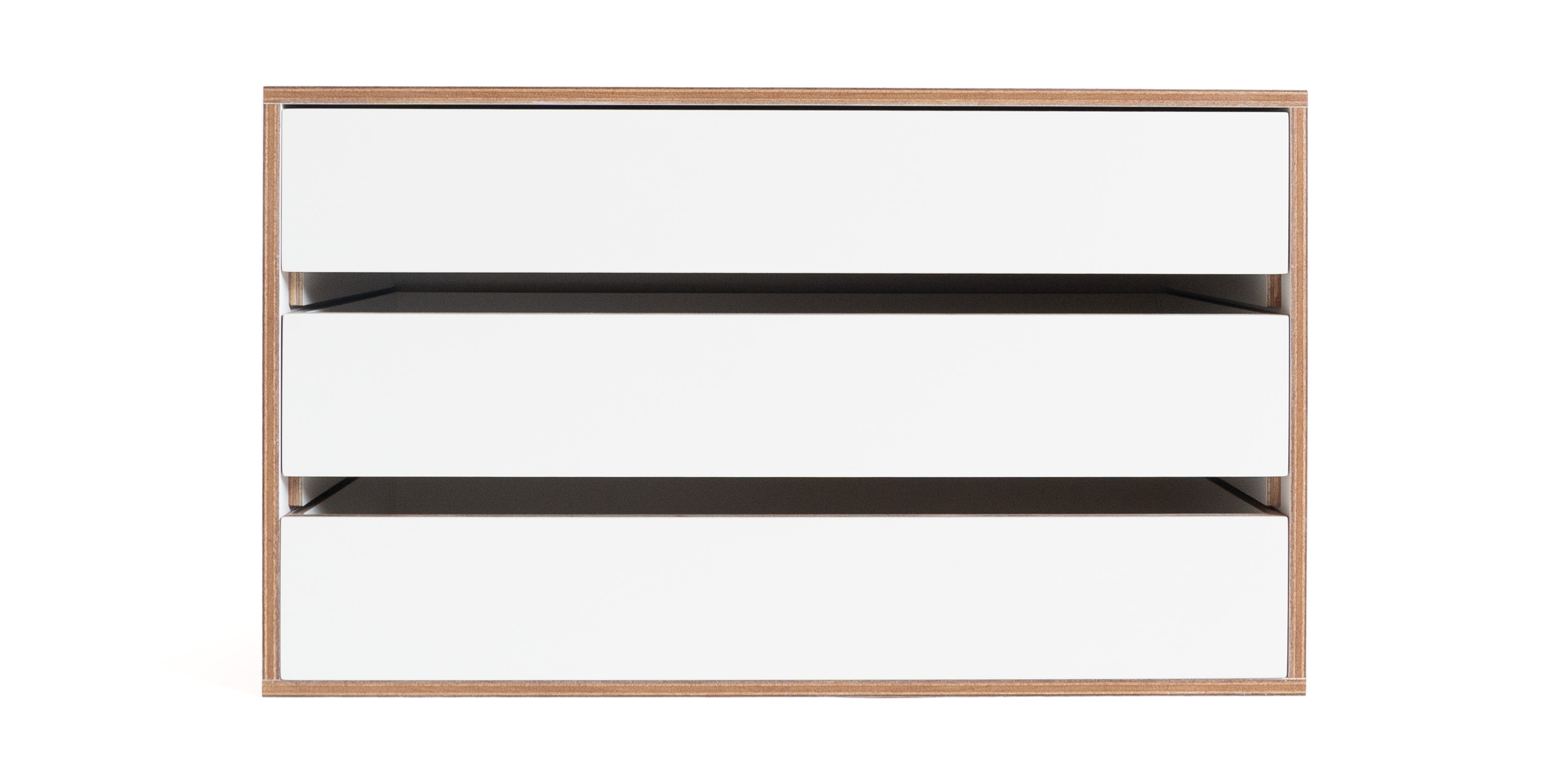 LAUAN SHELVES 06 引出し3段・ホワイト | D&DEPARTMENT