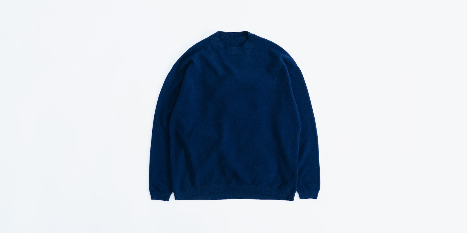 d WEAR クルーネック ウールセーター・ ネイビー・S | D&DEPARTMENT