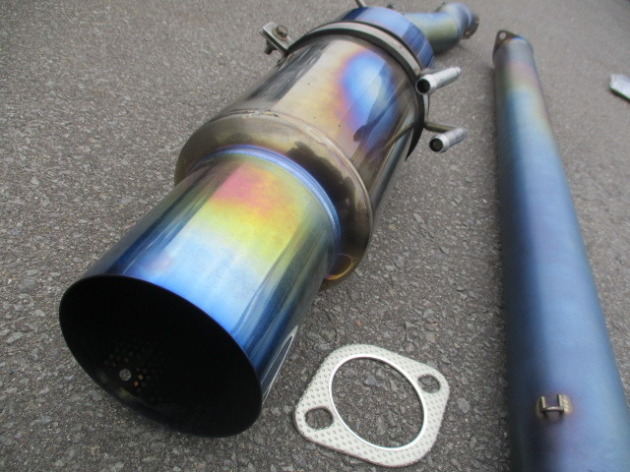 CZ4AランエボⅩの東名EXPREM Tiチタンマフラー取り付け！｜交通事故