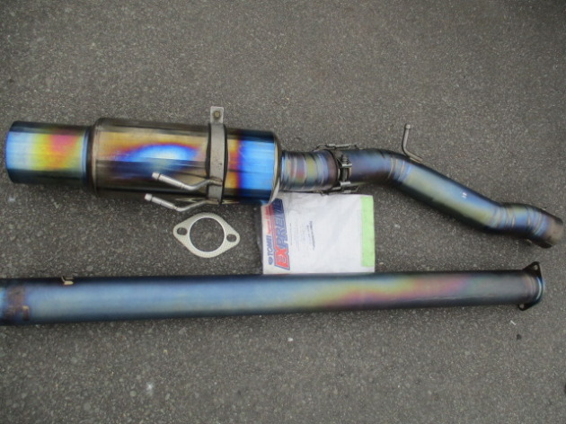 CZ4AランエボⅩの東名EXPREM Tiチタンマフラー取り付け！｜交通事故