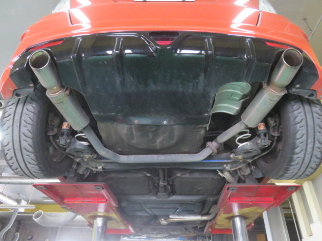 ホンダ フィットRS GE8 HKS Hi-Power SPEC-L ワンオフマフラー加工