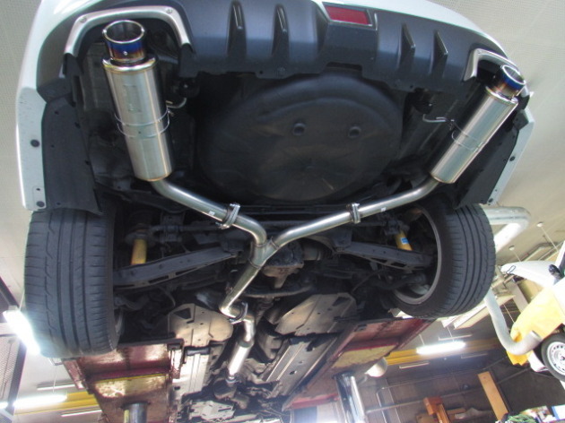 スバル WRX STI VAB 新商品HKS Hi-Power SPEC-L II マフラー交換