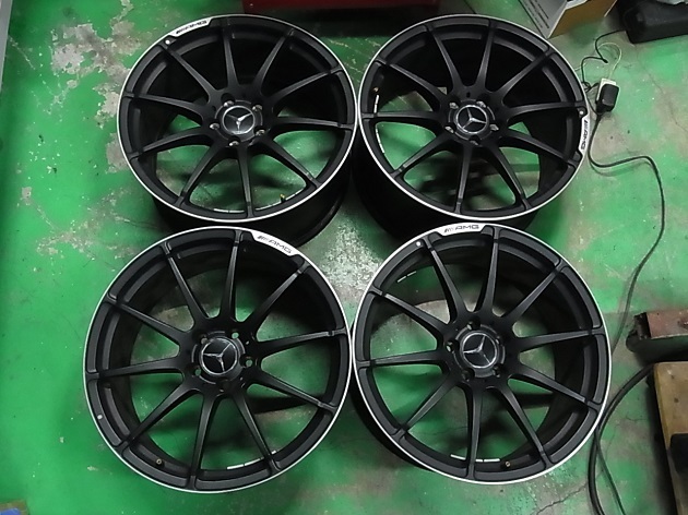 AMG C63 ブラックシリーズ純正ホイール ブラッシュド/キャンディ