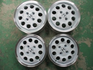 ホンダビート純正ホイール リフレッシュでホワイトパールへ色変え塗装