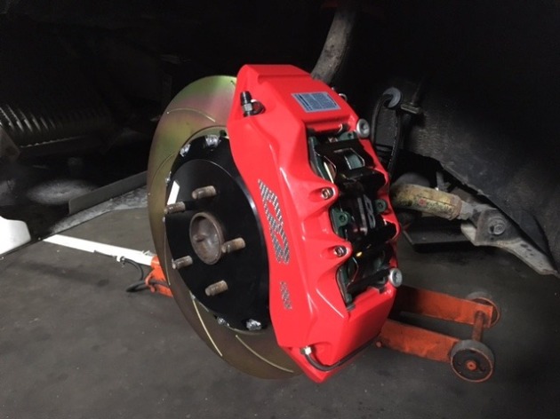 チェイサー JZX100 D2 JAPAN 8POT ブレーキキャリパーキット 取り付け