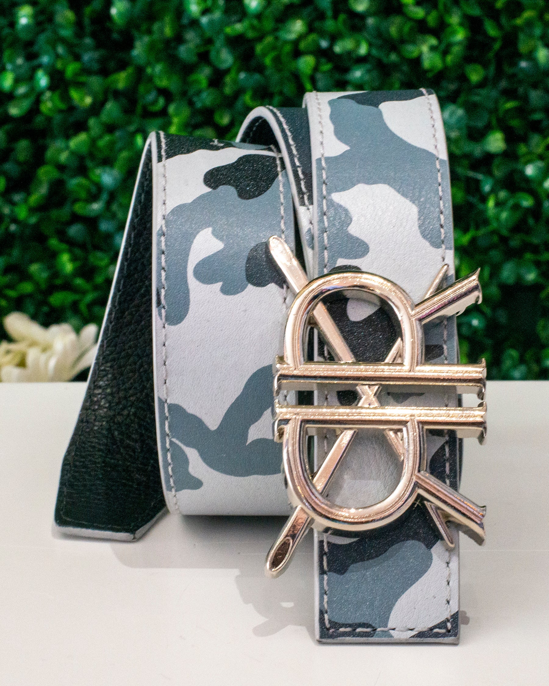 White Camo Belt Strap with Buckle – Double R Brand - Dallas