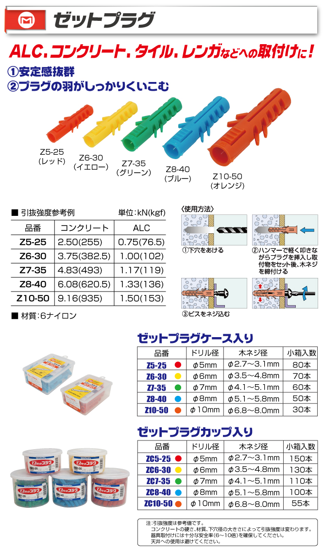 Z6-30 ゼットプラグ(ケース入り)｜電設工具のメーカー。（株）マーベル