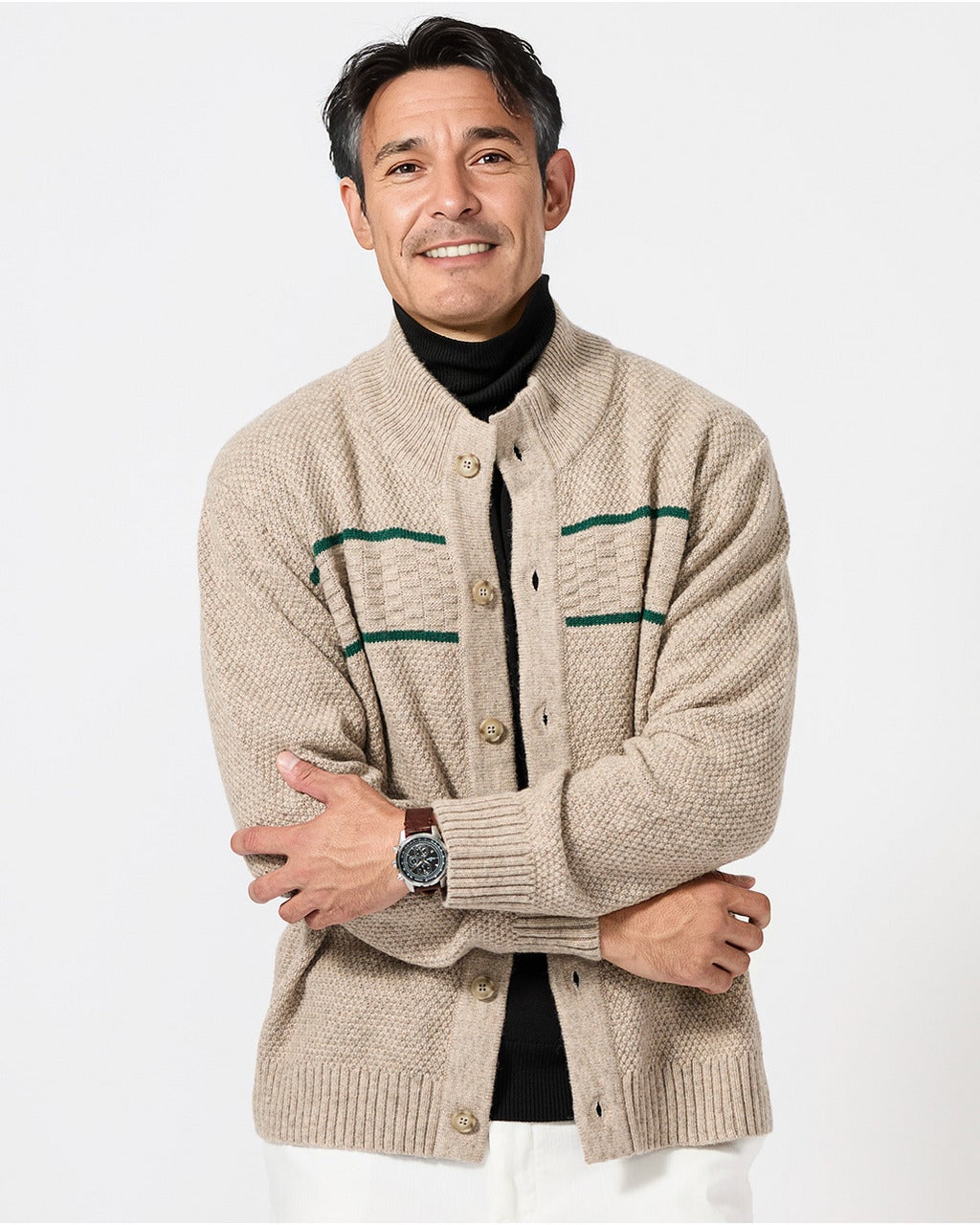 ボタンフロントニットカーディガン/DoCLASSE