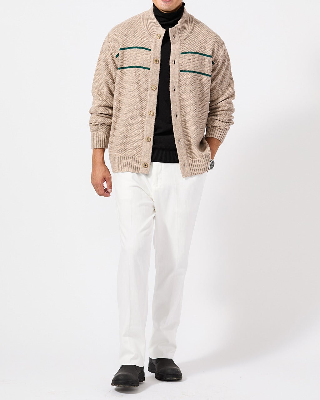 ボタンフロントニットカーディガン/DoCLASSE