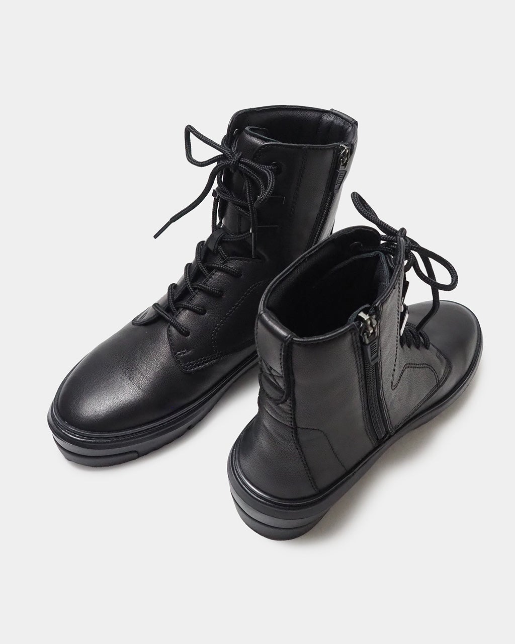 レースアップジップブーツ/DoCLASSE