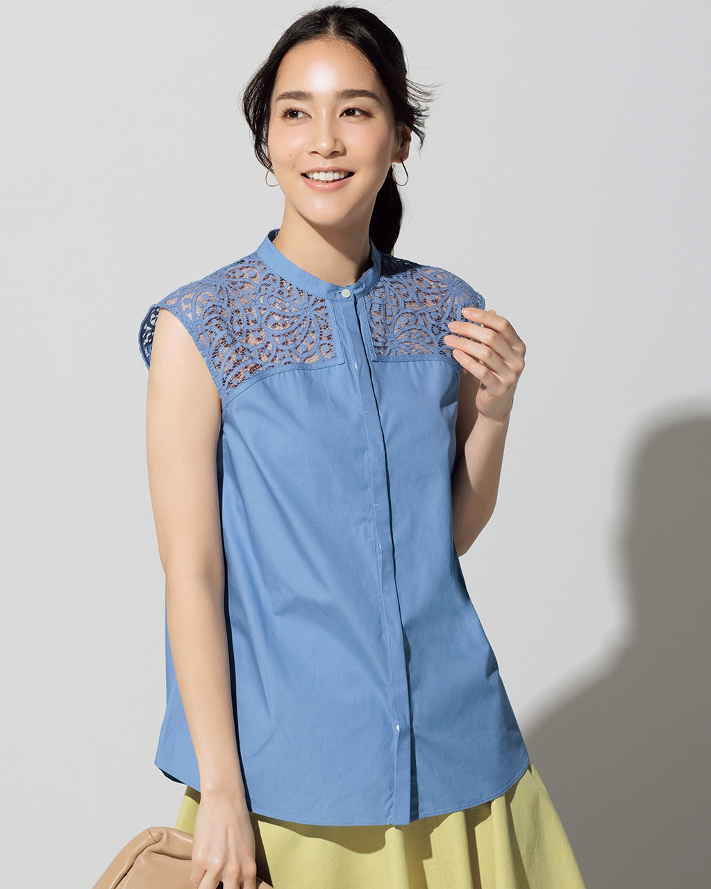 ショルダーレース・ノースリーブブラウス/DoCLASSE