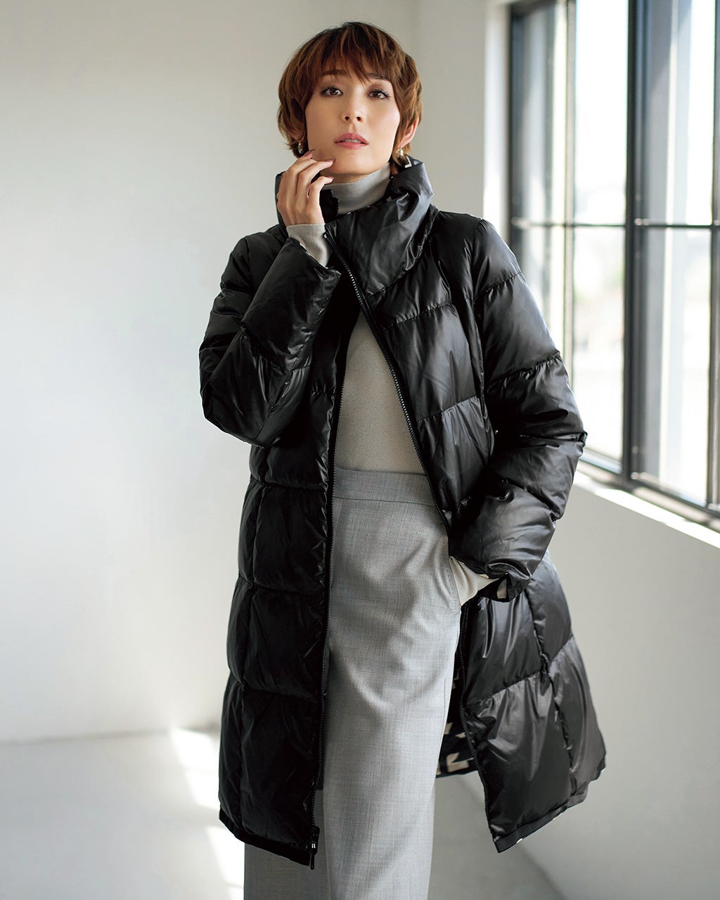 スタンドカラー・リバーシブルダウン/DoCLASSE