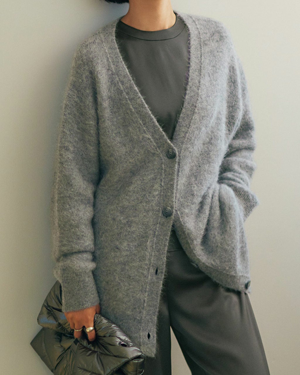 アルパカミックス・カーディガン/DoCLASSE