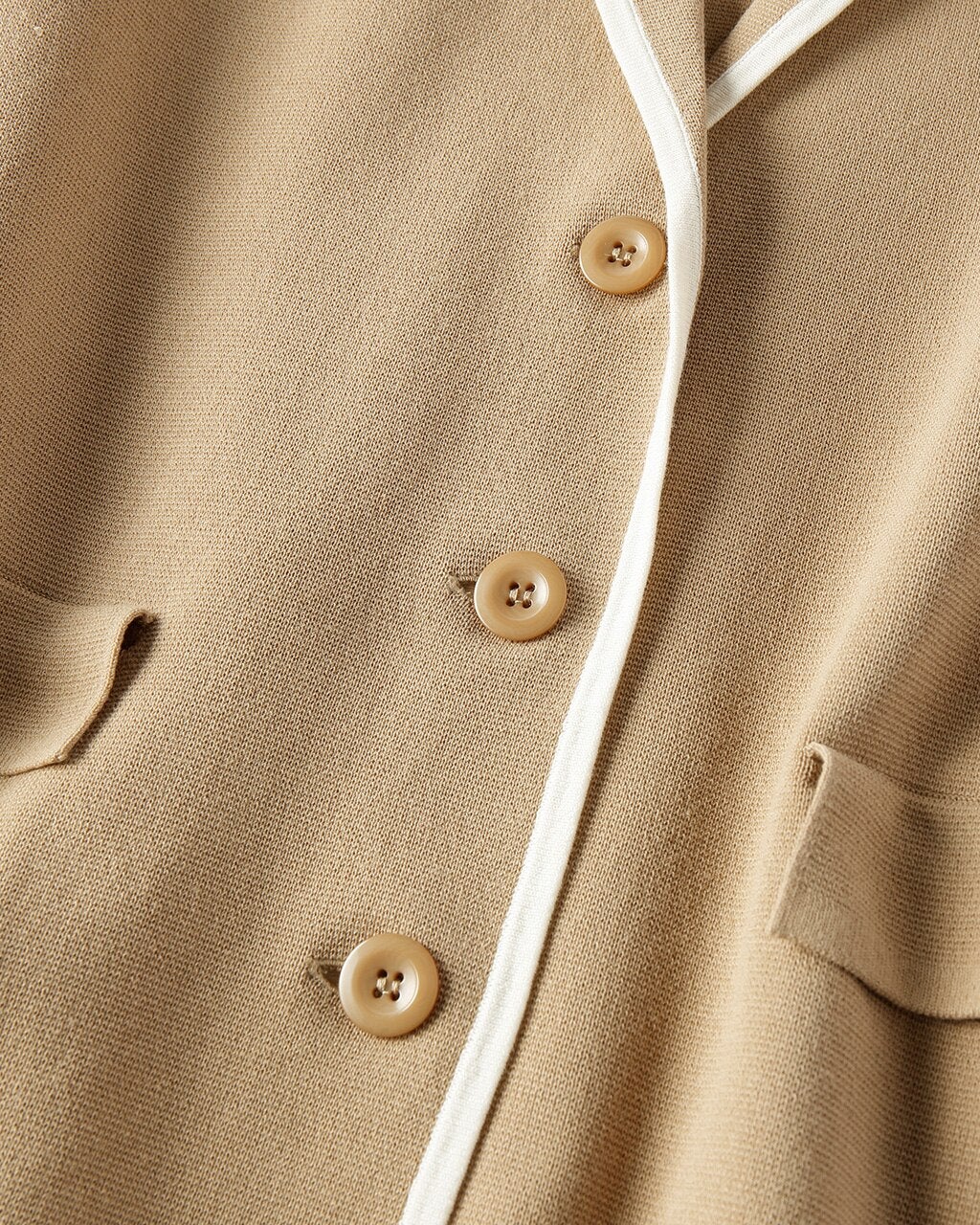 ミラノリブ・テーラードニットジャケット/DoCLASSE