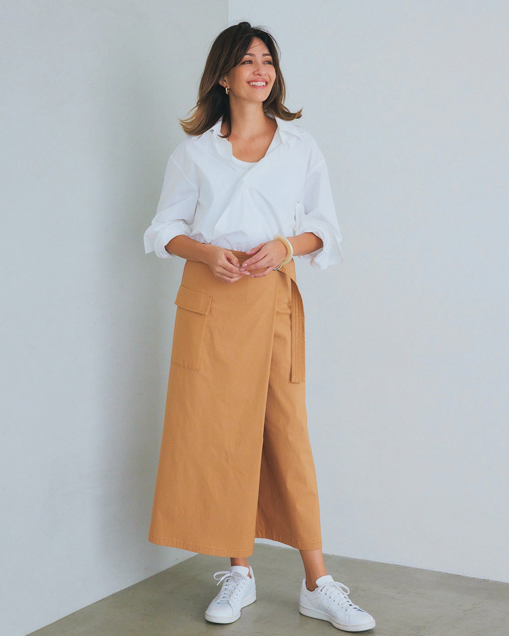 ドライタッチ・ラップパンツ/DoCLASSE