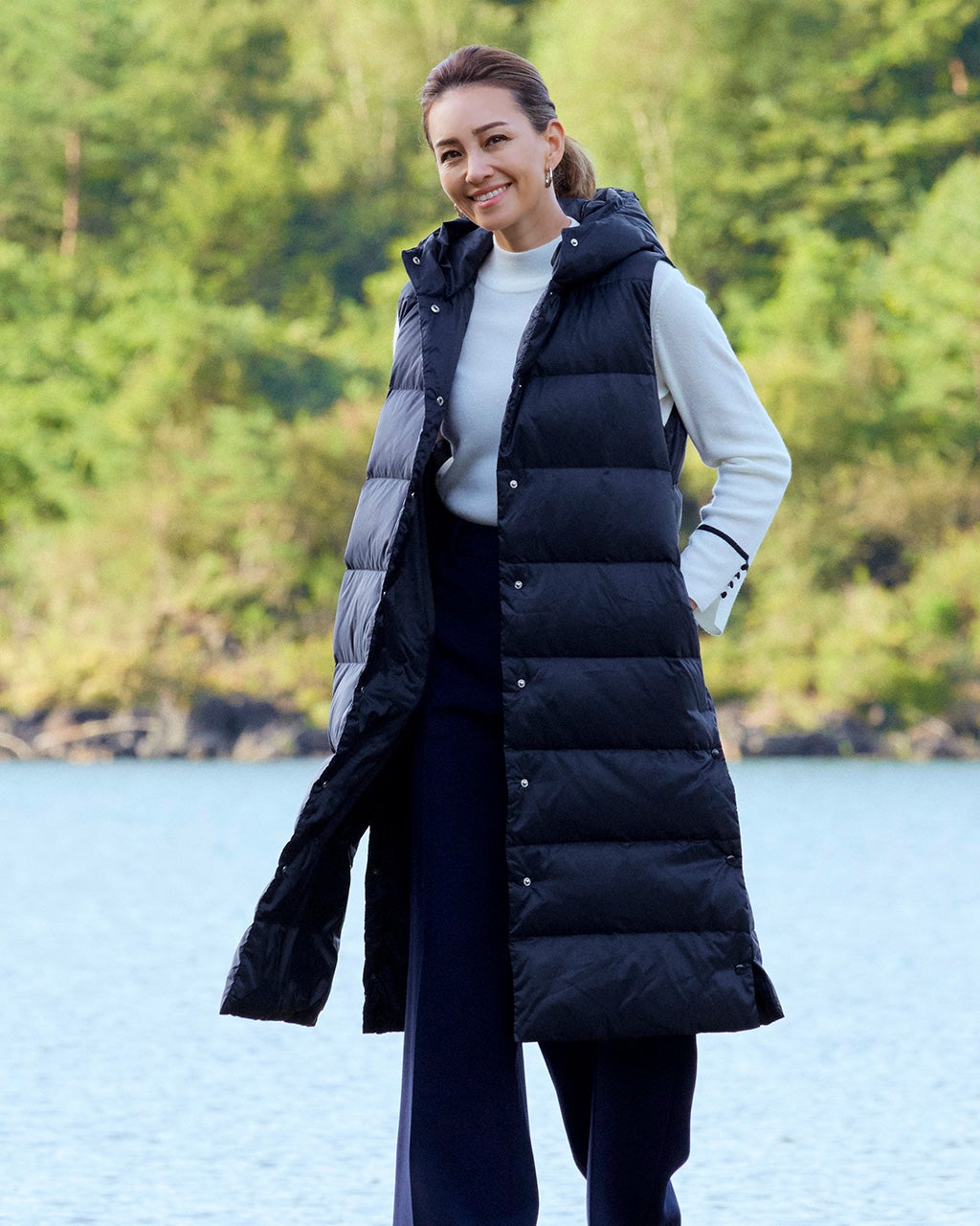 リアルダウン・フードロングジレ/DoCLASSE