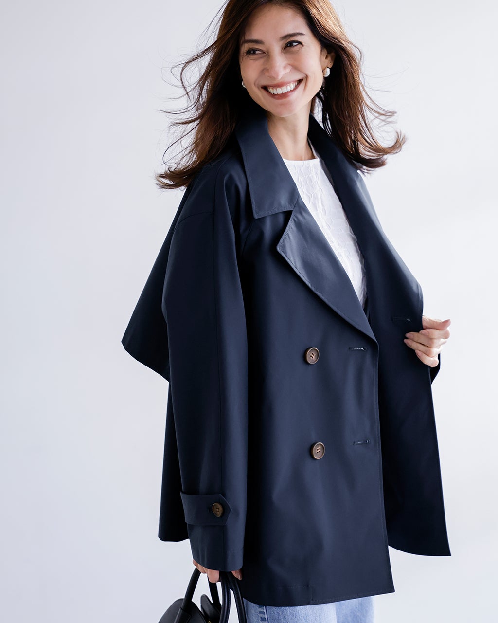 ウインドスリム・ショートトレンチコート/DoCLASSE