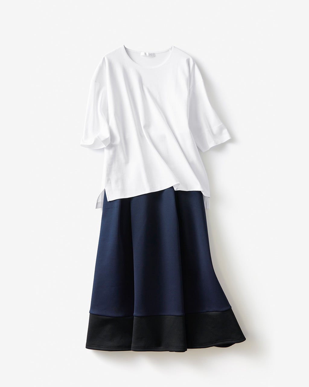 ドゥクラッセTシャツ×ダブル編みジャージー・セットアップ/DoCLASSE