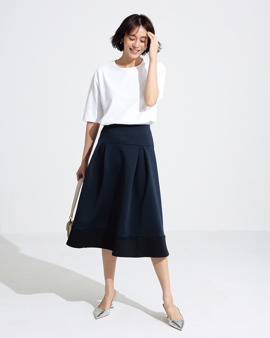 ドゥクラッセTシャツ×ダブル編みジャージー・セットアップ/DoCLASSE