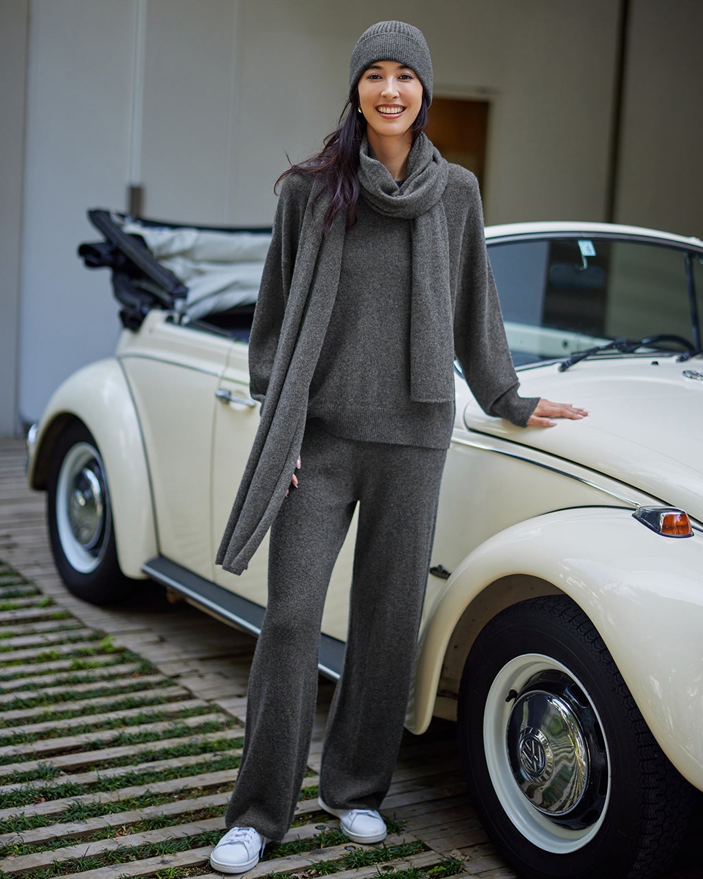 ピュアカシミヤ・ニットパンツ/DoCLASSE