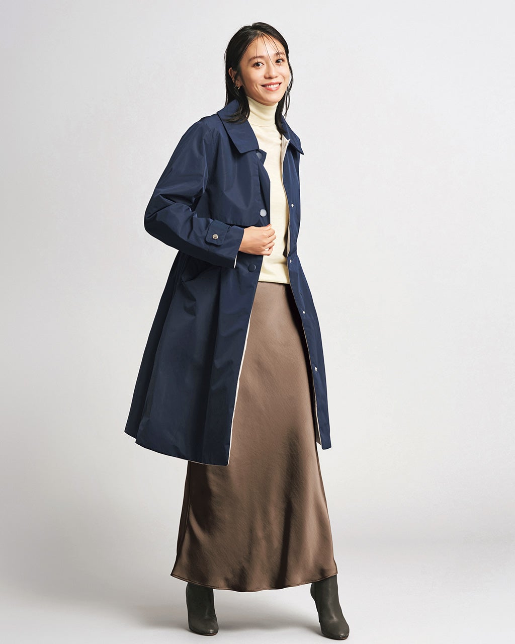 マジカルサーモ リバーシブル・ウールコート/ステン/DoCLASSE