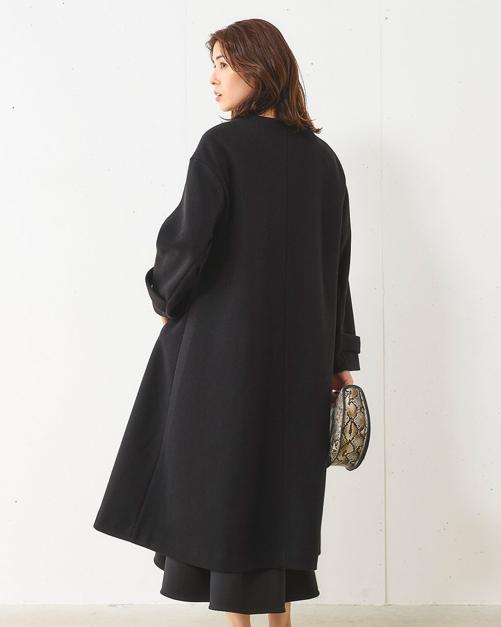 ウールライクニードル・ロングコート/DoCLASSE