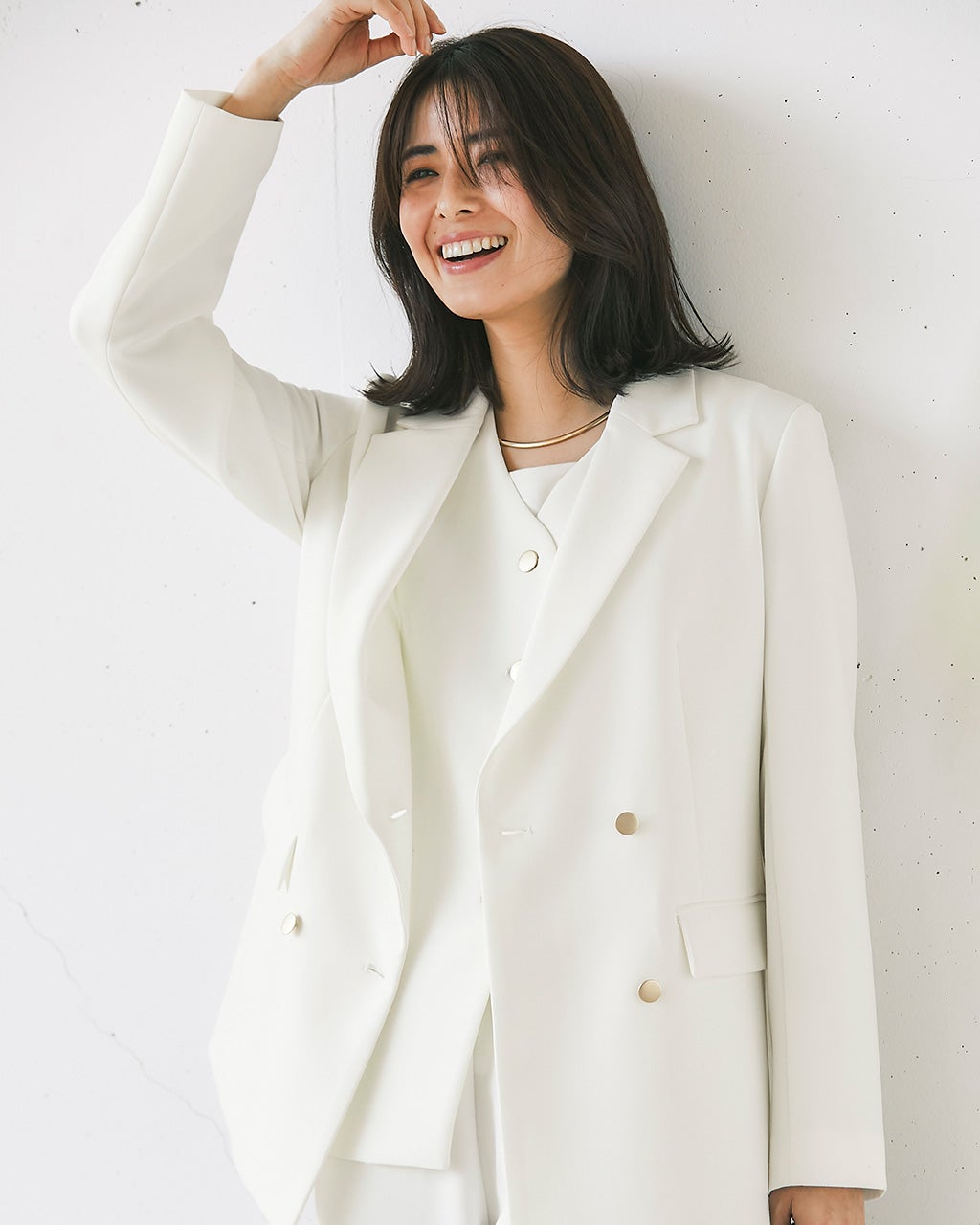 スポンジWクロス・ダブルブレストジャケット/DoCLASSE