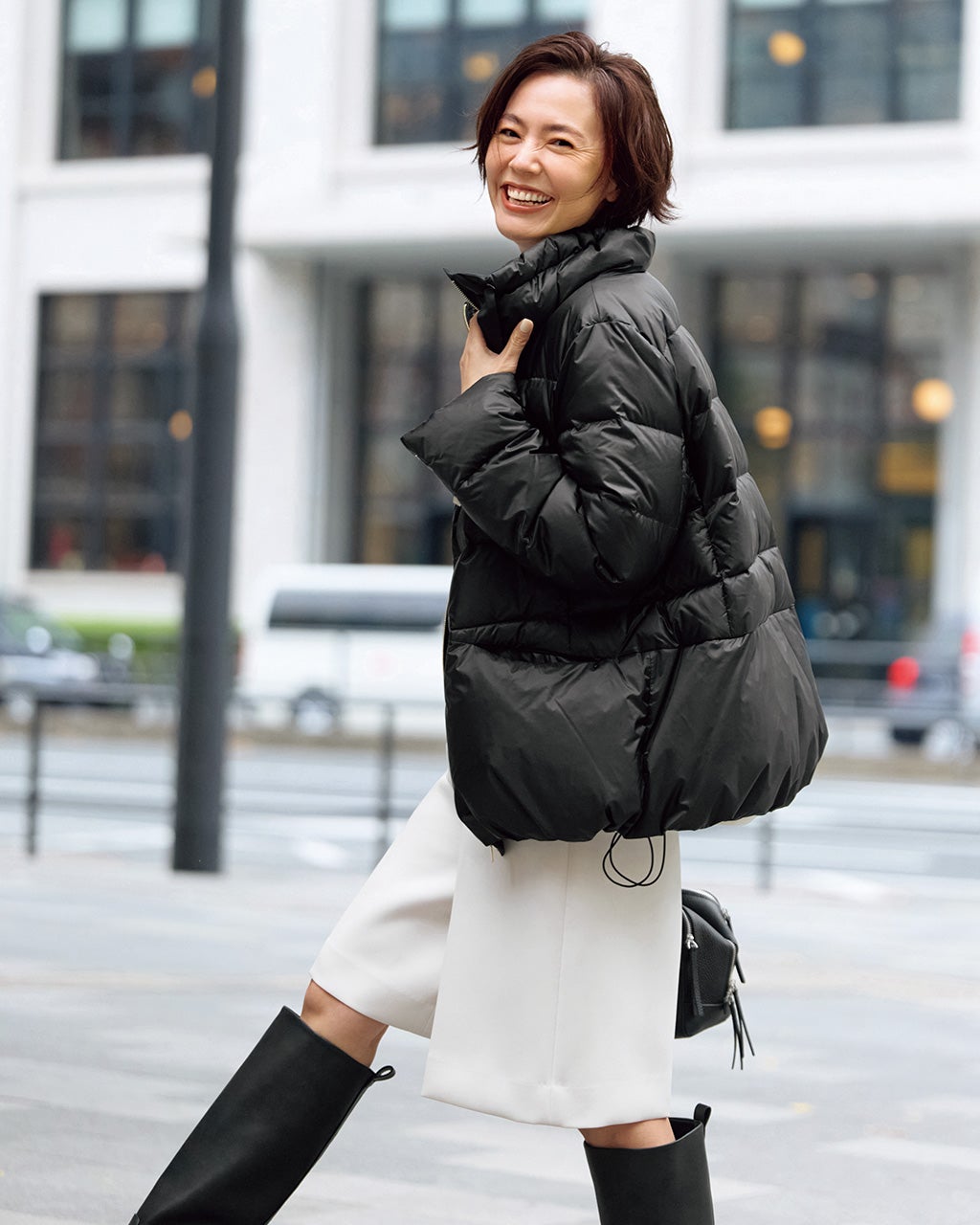 艶Airダウン・スタンドカラーコート/DoCLASSE