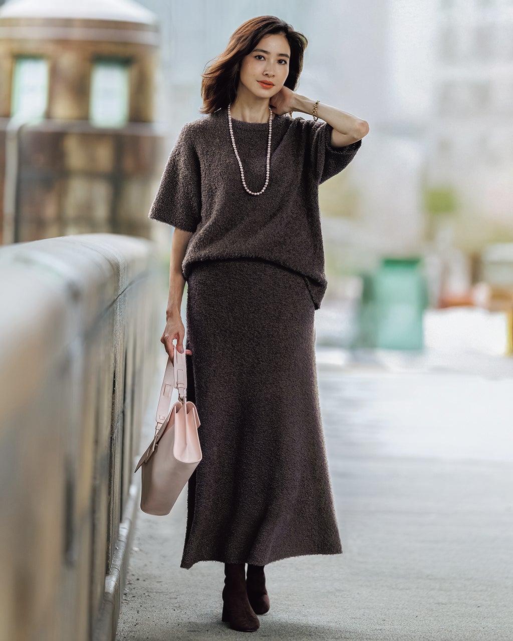 ブークレニット・Aラインスカート/DoCLASSE