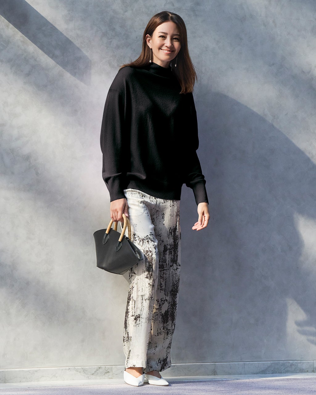 カシミヤ混・ハイネックニット/DoCLASSE