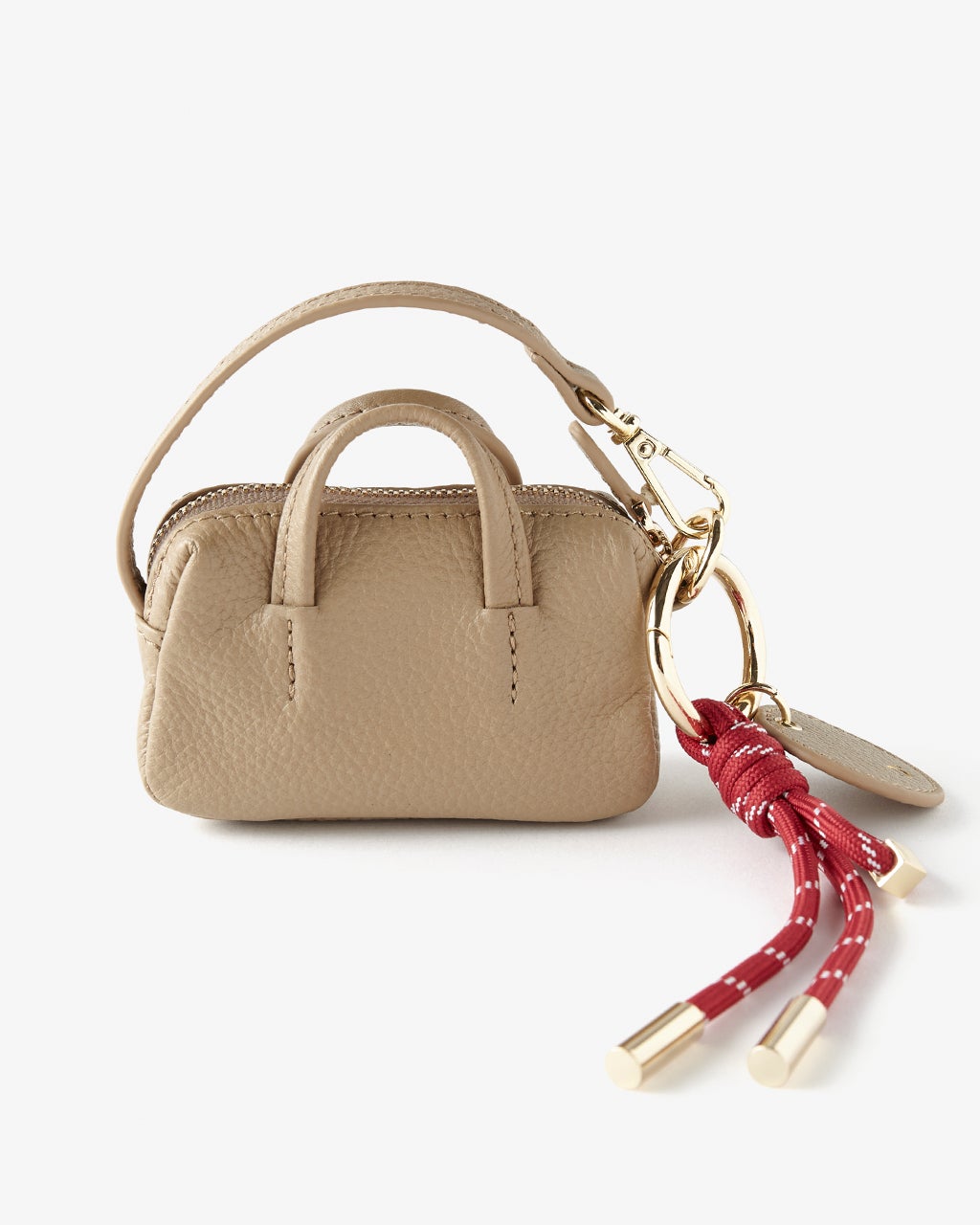 本革・ミニバッグチャーム／キーリング付き/DoCLASSE