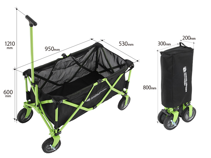 販売終了】フォールディングキャリーワゴン - DOD（ディーオーディー