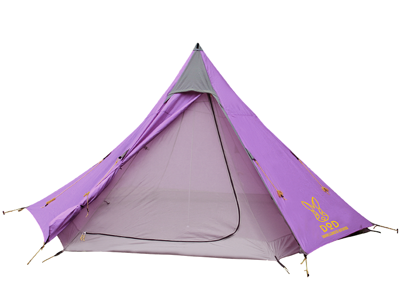 販売終了】ワンポールテント（パープル・5人用） - DOD（ディーオー