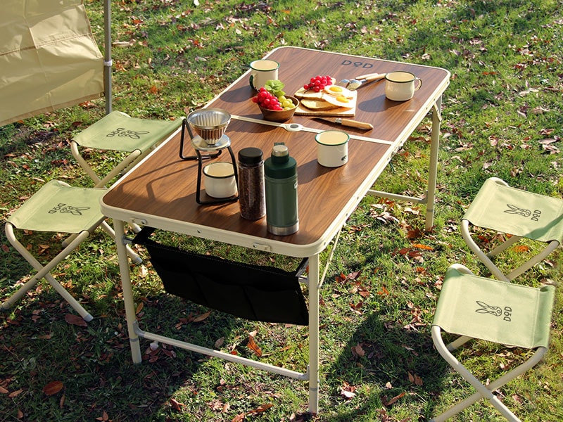 販売終了】ハッピーテーブルセット（ブラウン） - DOD（ディーオー