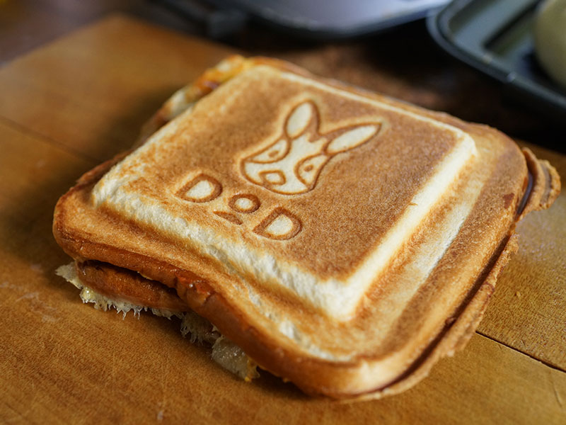 うさサンドメーカー（ブラック） US1-713-BK - DOD（ディーオーディー