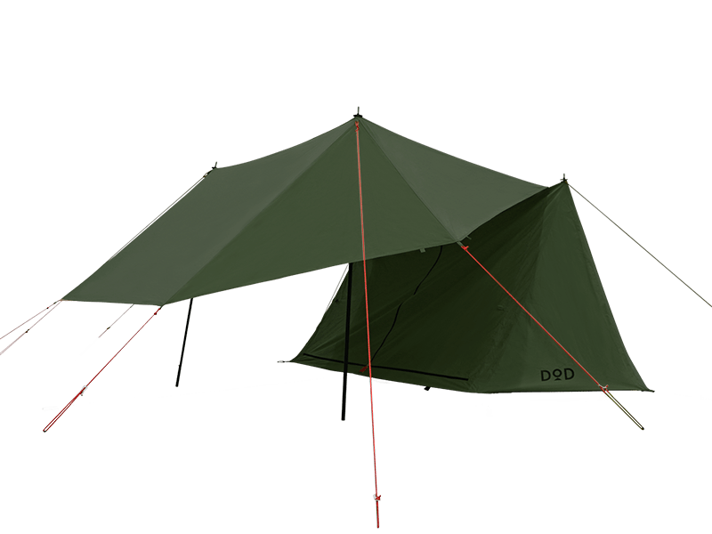 販売終了】パップフーテント2（カーキ） T2-670-KH - DOD（ディーオー