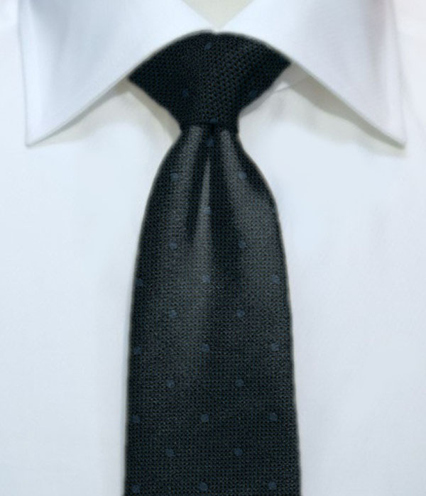 国産】ネイビー ドット柄 ネクタイ | 土井縫工所 公式通販｜オーダー