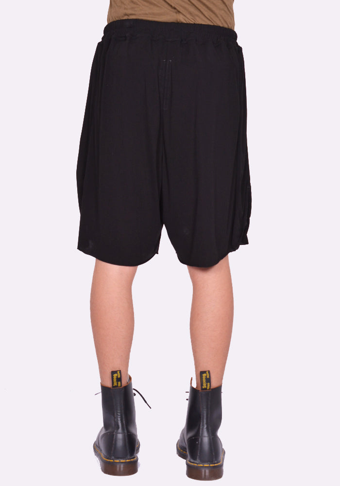 RICK OWENS MEN LIDO TRACK SHORTS BLACK SS24 | DOSHABURI Online Shop