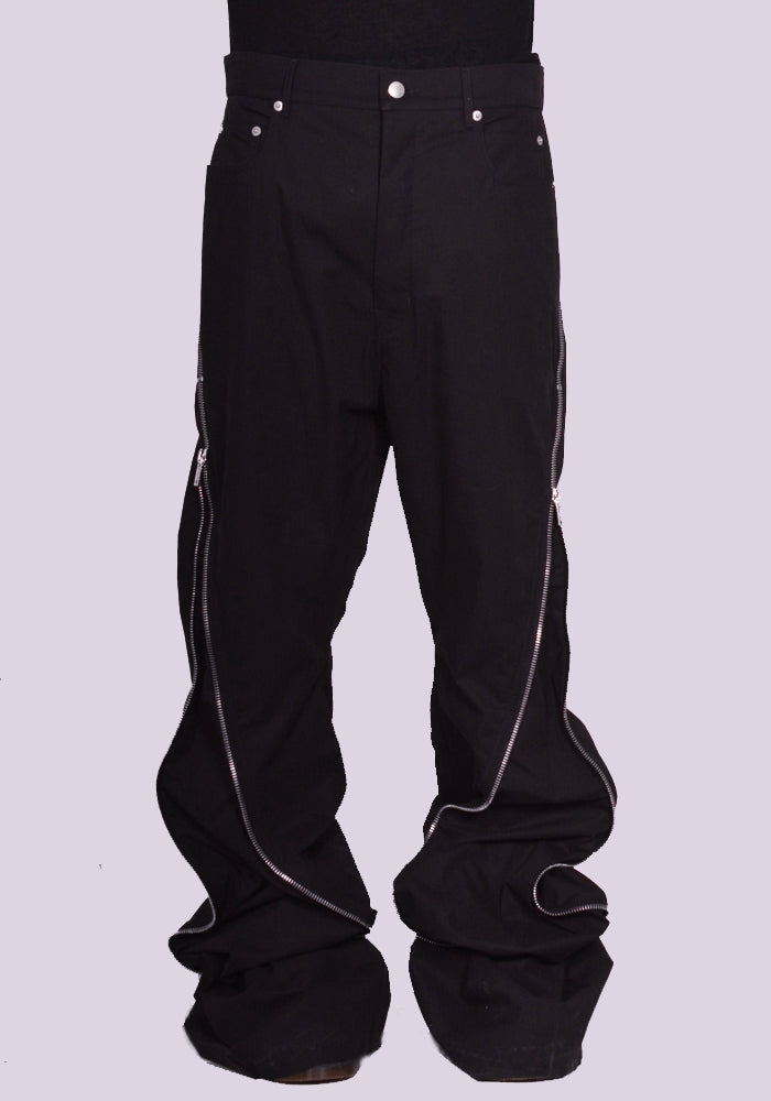 RICK OWENS BOLAN BANANA TROUSERS BLACK SS24 | DOSHABURI Online Shop