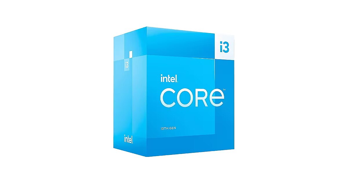 Intel Core i3-13100 (4C/8T, 3.40 GHz, 12 MB Cache, LGA1700, 60W
