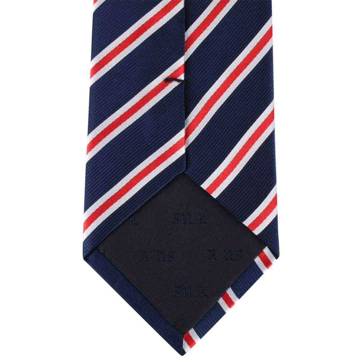 Navy Regimental Striped Tie | Navy Tie | David Van Hagen