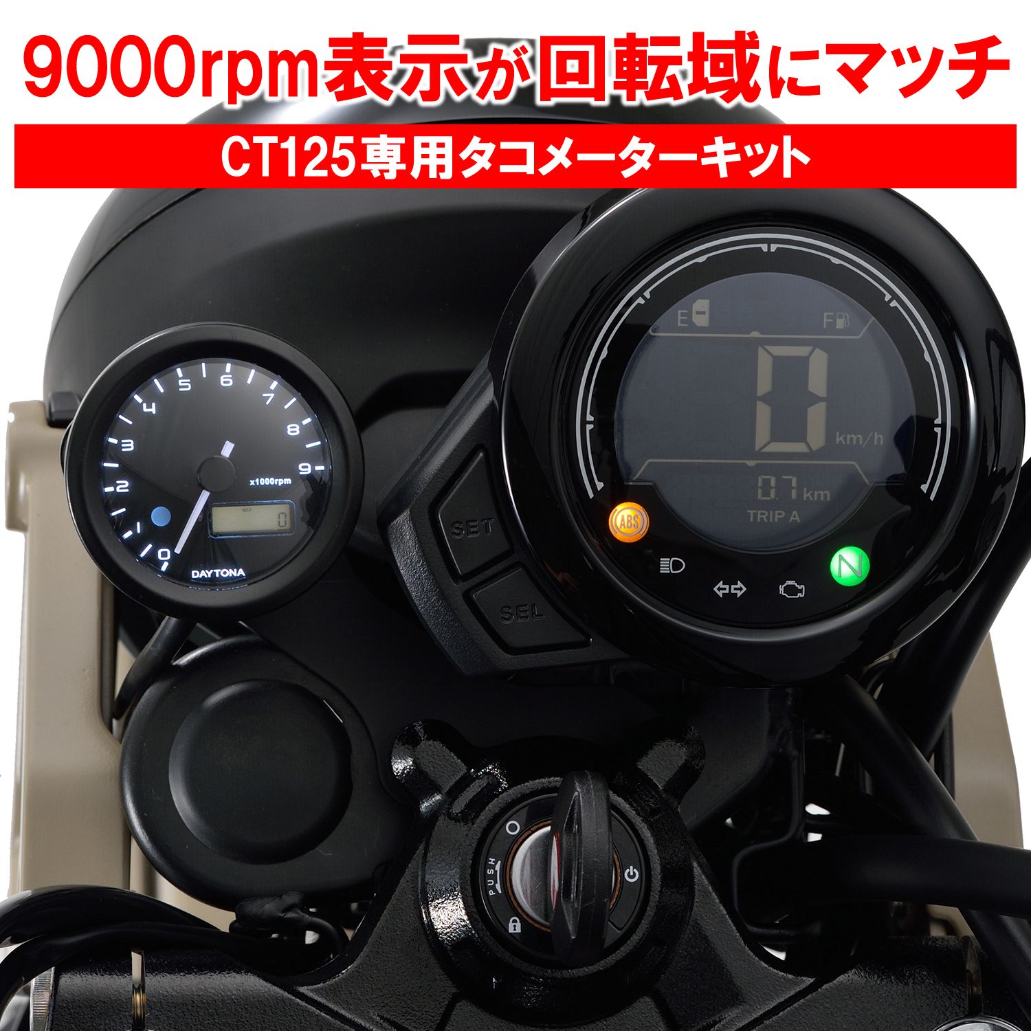 VELONA タコメーターキットΦ48 CT125（'20～'22）｜株式会社デイトナ