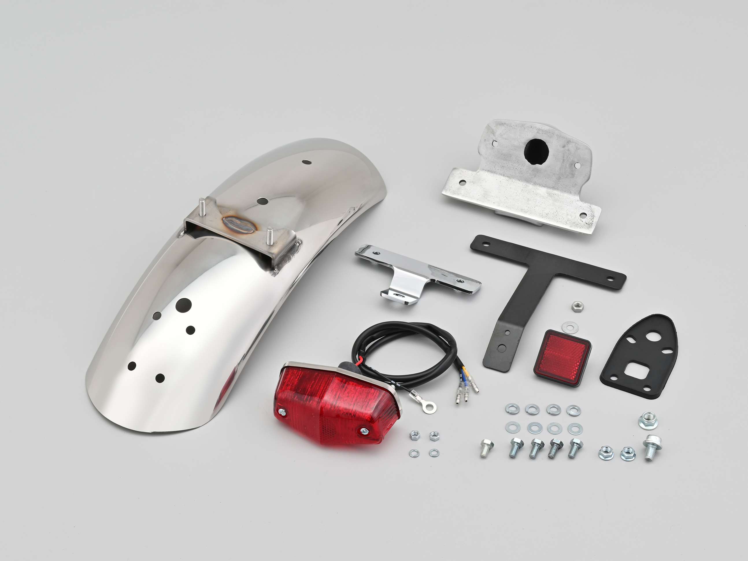 ステンレスショートフェンダー リア（ルーカステール付き）W400/650