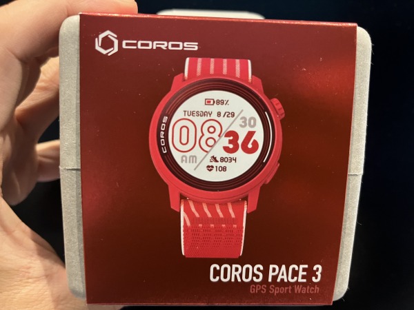 ランニング用GPSウォッチ『COROS PACE 3』を購入。しかし初使用は