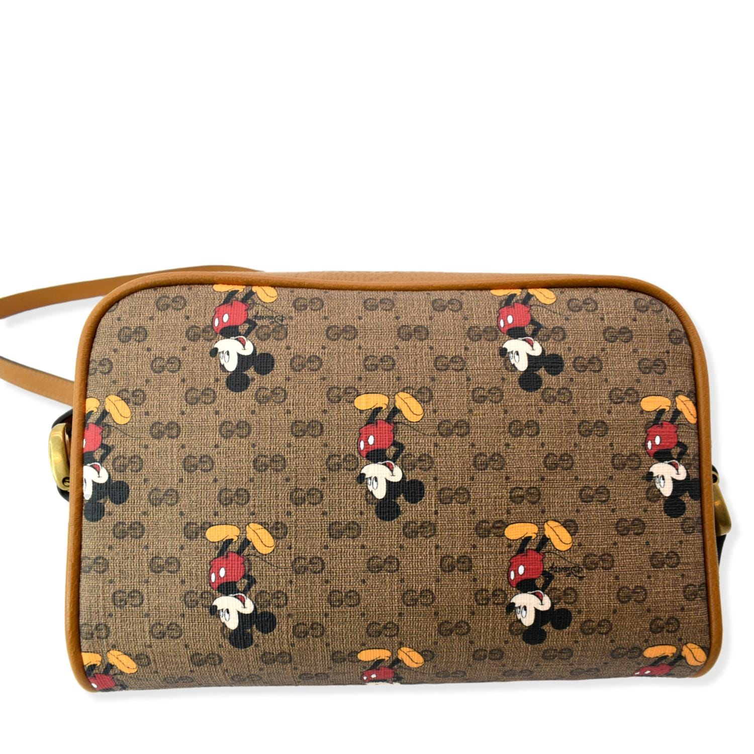 GUCCI x Disney Mickey Mouse GG Supreme Coated Canvas Crossbody Bag Bro