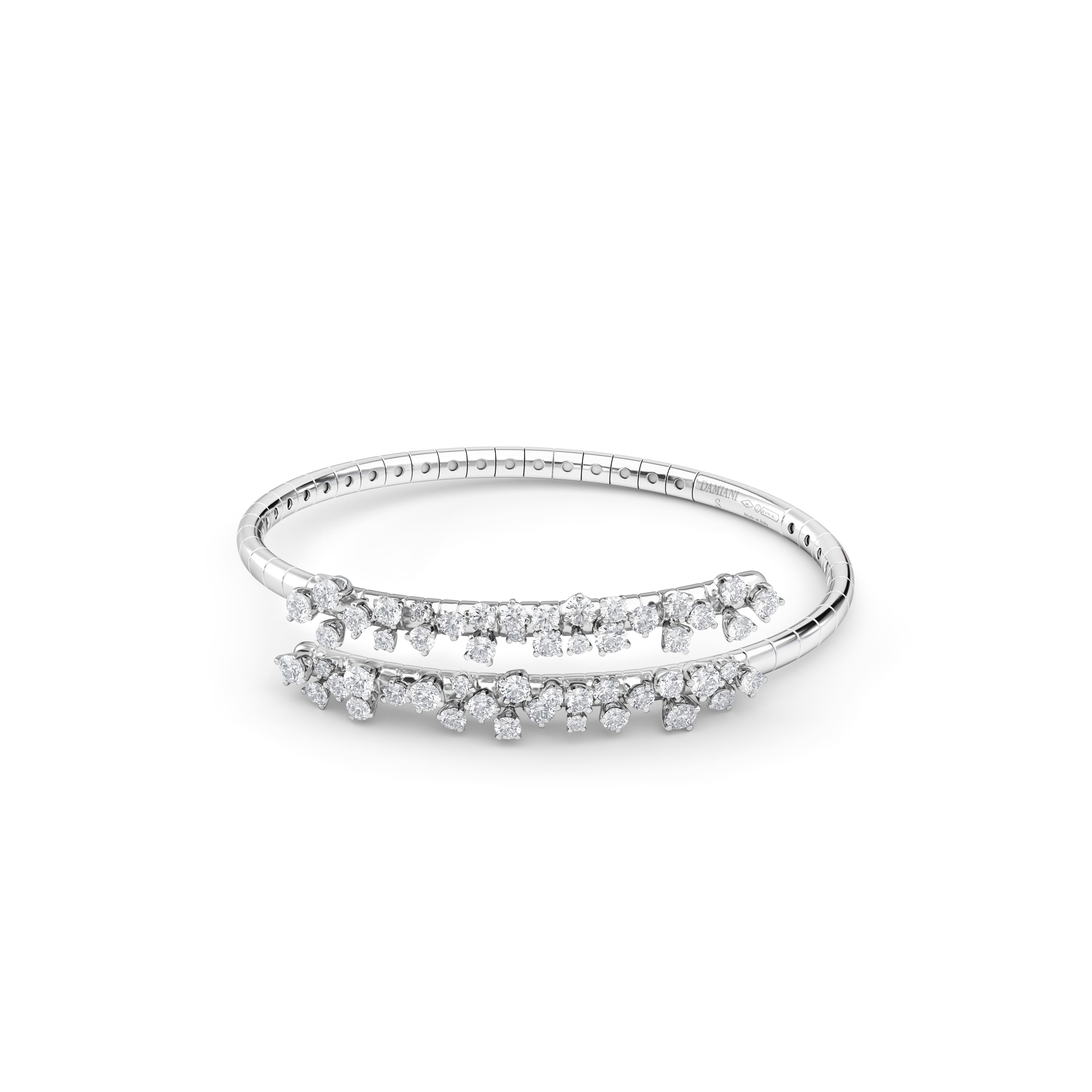ホワイトゴールド、ダイヤモンド、ブレスレット - Damiani MIMOSA