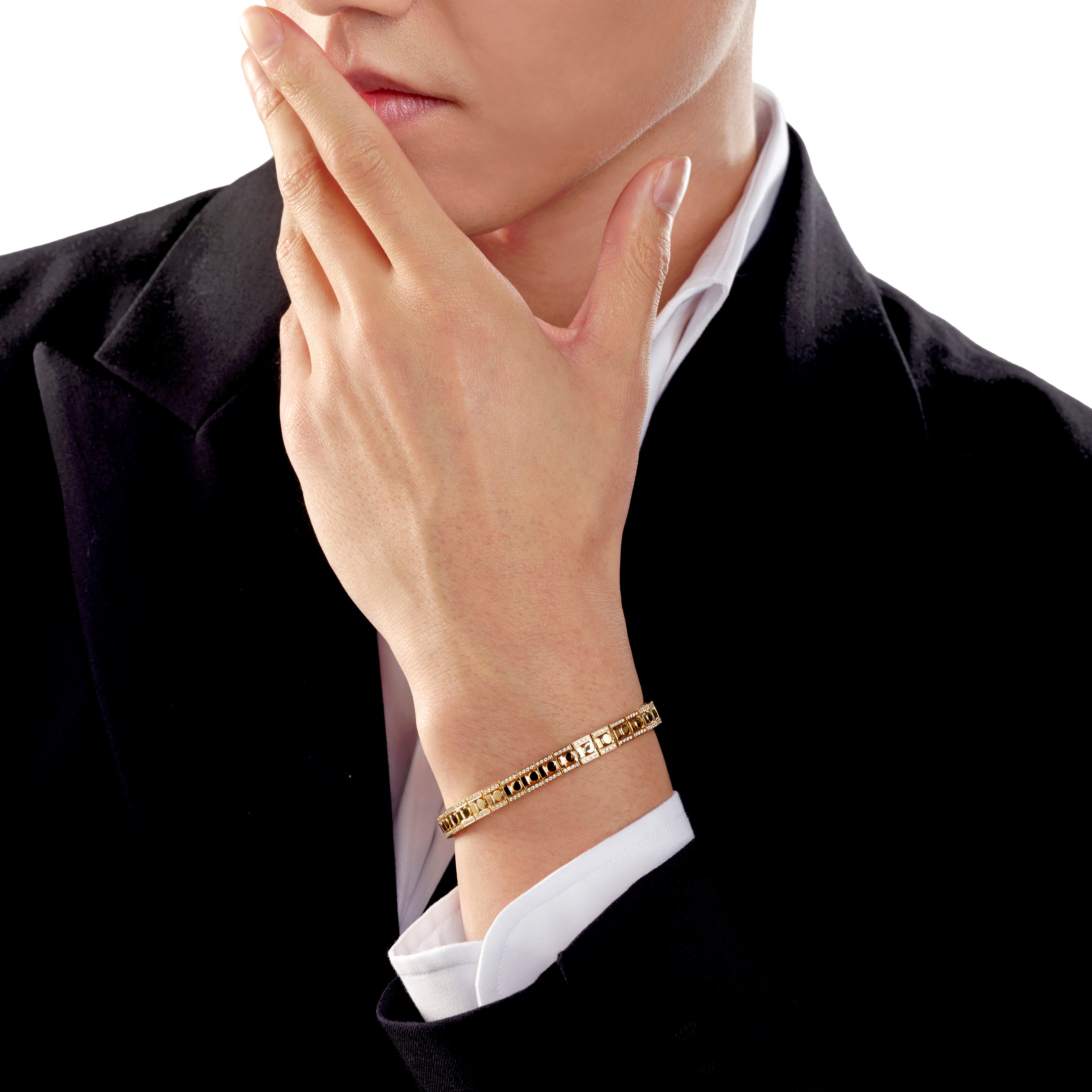 イエローゴールド、ダイヤモンド、ブレスレット - Damiani BELLE