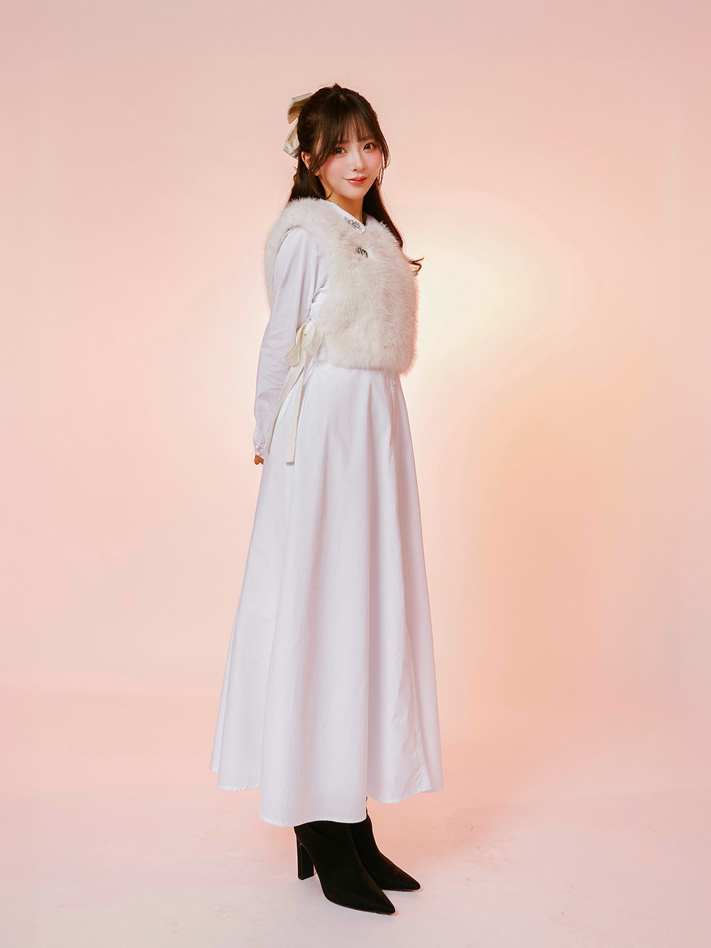 ロングフレアシャツワンピース&ファーベスト – Darich (ダーリッチ)