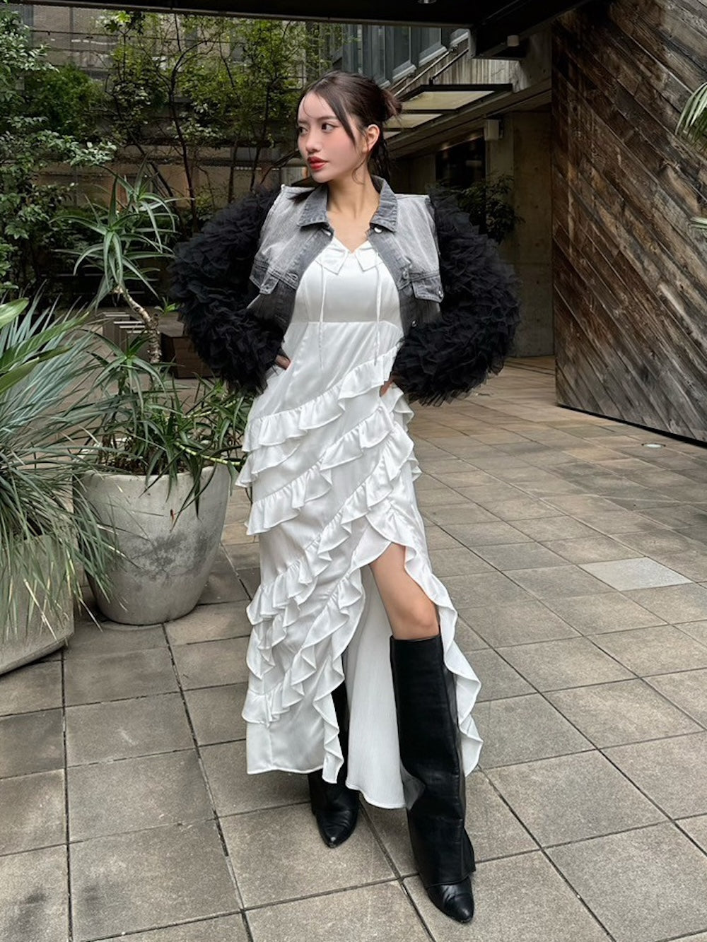 ランダムフリルロングワンピース – Darich (ダーリッチ)