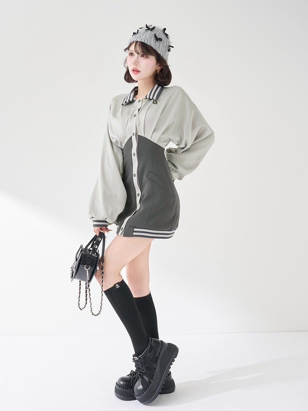 ドルマンスリムスカジャンミニワンピース – Darich (ダーリッチ)